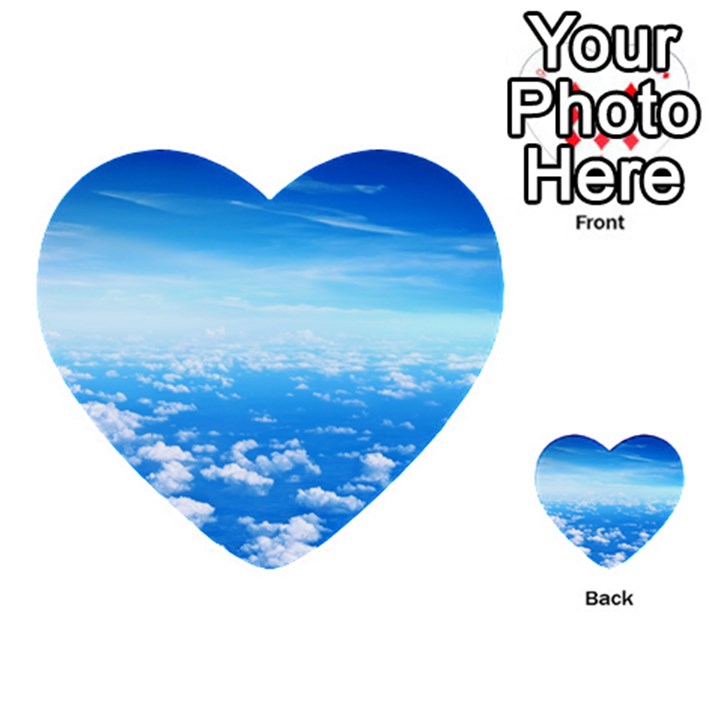 CLOUDS Multi-purpose Cards (Heart) 