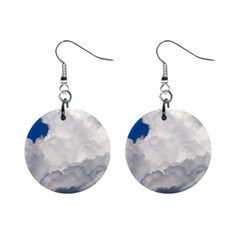 Big Fluffy Cloud Mini Button Earrings by trendistuff