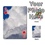 BIG FLUFFY CLOUD Playing Cards 54 Designs  Front - Heart9