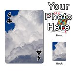 BIG FLUFFY CLOUD Playing Cards 54 Designs  Front - Club4