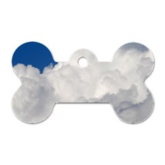 Big Fluffy Cloud Dog Tag Bone (two Sides) by trendistuff