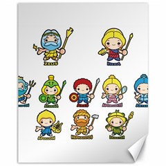 Kiddie Greek Gods Canvas 11  X 14   by girlwhowaitedfanstore