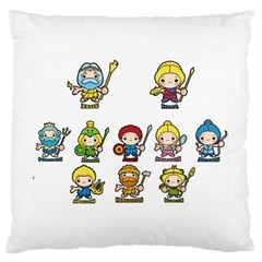 Kiddie Greek Gods Large Cushion Cases (two Sides)  by girlwhowaitedfanstore