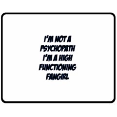 High Functioning Fangirl Double Sided Fleece Blanket (medium)  by girlwhowaitedfanstore