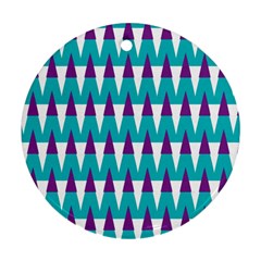 Peaks Pattern Ornament (round)