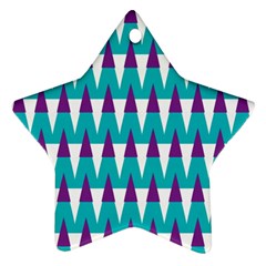 Peaks Pattern Star Ornament (two Sides) by LalyLauraFLM