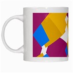 Layered shapes White Mug Left