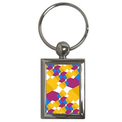 Layered Shapes Key Chain (rectangle) by LalyLauraFLM