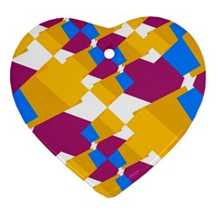 Layered Shapes Heart Ornament (two Sides) by LalyLauraFLM