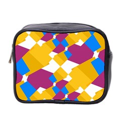 Layered Shapes Mini Toiletries Bag (two Sides) by LalyLauraFLM