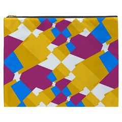 Layered Shapes Cosmetic Bag (xxxl) by LalyLauraFLM