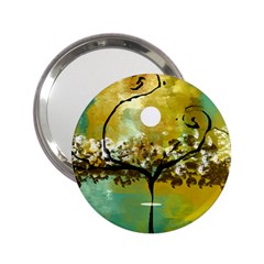 She Open s To The Moon 2 25  Handbag Mirrors by digitaldivadesigns