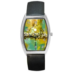 She Open s To The Moon Barrel Metal Watches by digitaldivadesigns