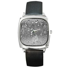 Water Drops 4 Square Metal Watches by trendistuff