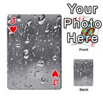 WATER DROPS 4 Playing Cards 54 Designs  Front - HeartJ