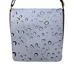 Water Drops 2 Flap Messenger Bag (l)  by trendistuff