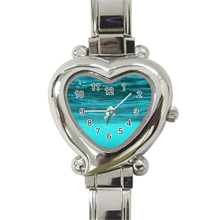 UNDERWATER WORLD Heart Italian Charm Watch