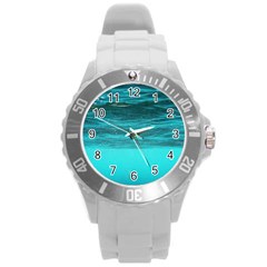 Underwater World Round Plastic Sport Watch (l) by trendistuff