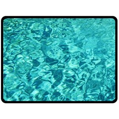 Turquoise Water Double Sided Fleece Blanket (large)  by trendistuff