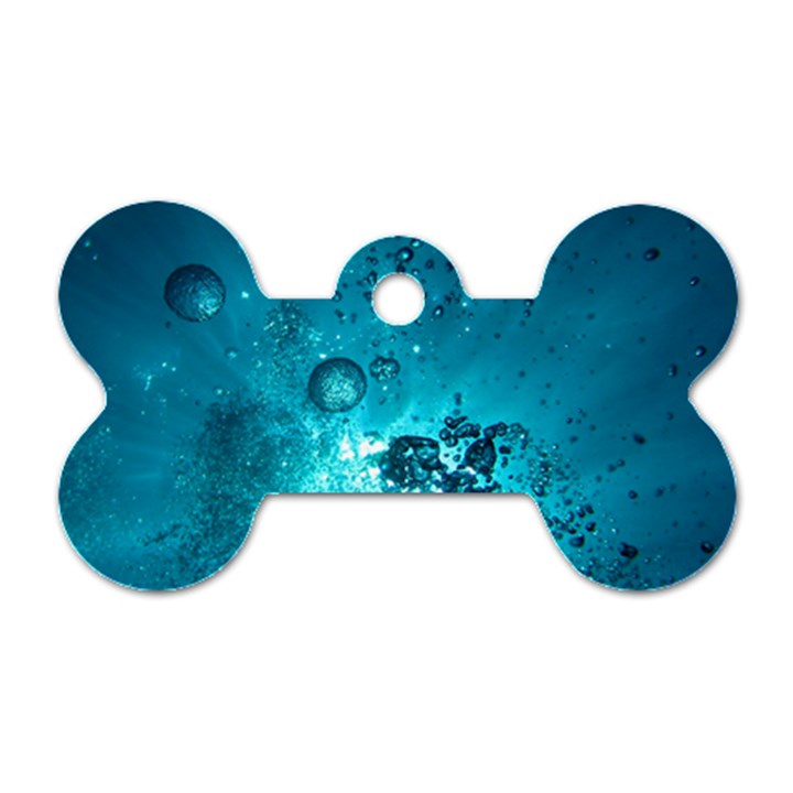 SUN-BUBBLES Dog Tag Bone (Two Sides)