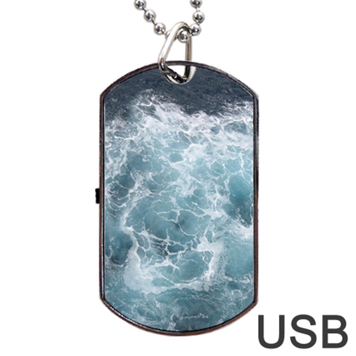 OCEAN WAVES Dog Tag USB Flash (Two Sides) 