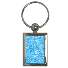 Blue Ice Crystals Key Chains (rectangle)  by trendistuff