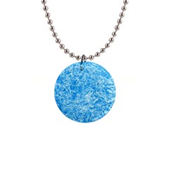 BLUE ICE CRYSTALS Button Necklaces