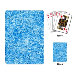 BLUE ICE CRYSTALS Playing Card