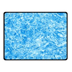 BLUE ICE CRYSTALS Fleece Blanket (Small)