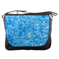 BLUE ICE CRYSTALS Messenger Bags