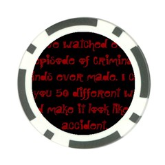 I ve Watched Enough Criminal Minds Poker Chip Card Guards