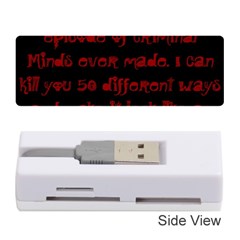 I ve Watched Enough Criminal Minds Memory Card Reader (stick)  by girlwhowaitedfanstore