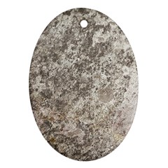 Weathered Grey Stone Oval Ornament (two Sides) by trendistuff