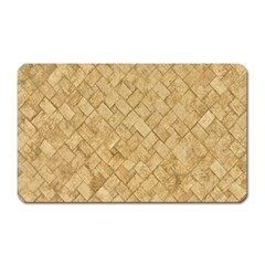 Tan Diamond Brick Magnet (rectangular) by trendistuff