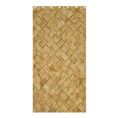 Tan Diamond Brick Shower Curtain 36  X 72  (stall)  by trendistuff