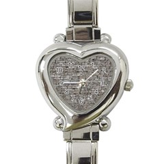 Stone Wall Grey Heart Italian Charm Watch by trendistuff