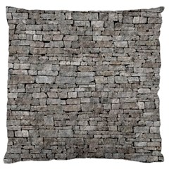 Stone Wall Grey Large Cushion Cases (two Sides)  by trendistuff