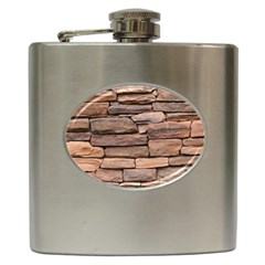 Stone Wall Brown Hip Flask (6 Oz) by trendistuff