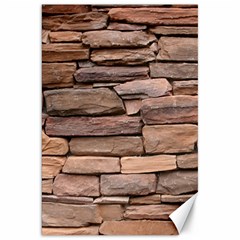 Stone Wall Brown Canvas 20  X 30   by trendistuff