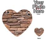 STONE WALL BROWN Playing Cards 54 (Heart)  Front - Spade3