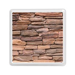 Stone Wall Brown Memory Card Reader (square)  by trendistuff