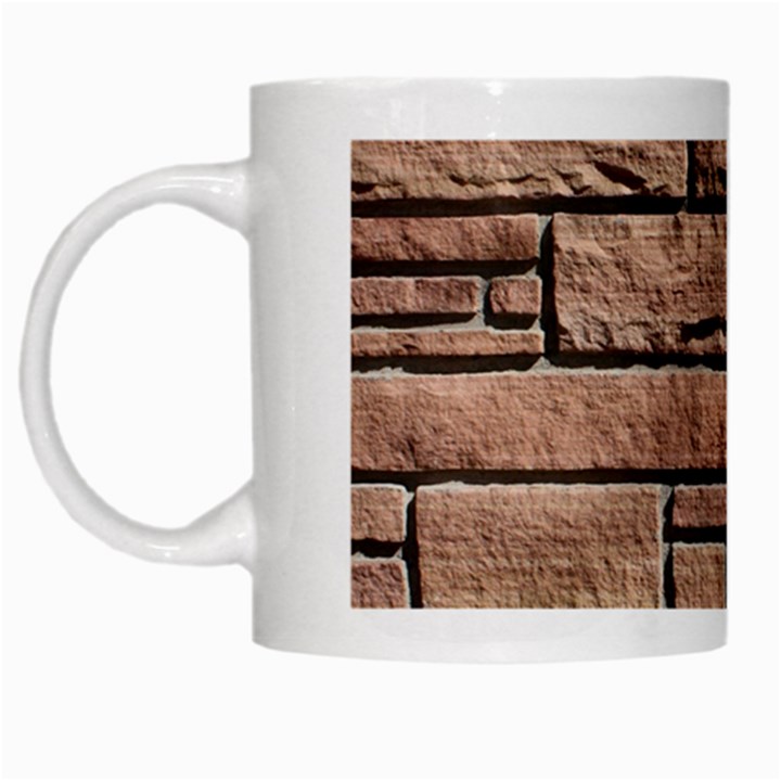 SANDSTONE BRICK White Mugs