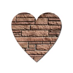 Sandstone Brick Heart Magnet by trendistuff