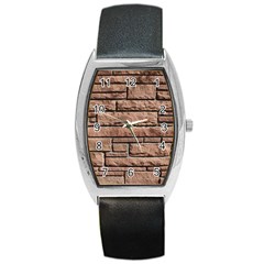 Sandstone Brick Barrel Metal Watches by trendistuff