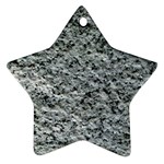 ROUGH GREY STONE Ornament (Star)  Front