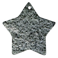 Rough Grey Stone Star Ornament (two Sides) 