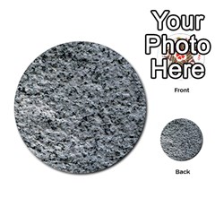 Rough Grey Stone Multi-purpose Cards (round)  by trendistuff