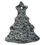 ROUGH GREY STONE Christmas Tree Ornament (2 Sides) Front