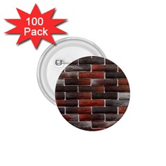 Red And Black Brick Wall 1 75  Buttons (100 Pack)  by trendistuff