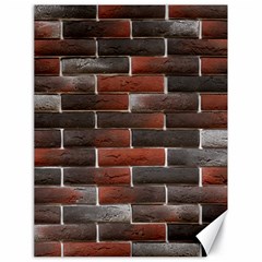 Red And Black Brick Wall Canvas 18  X 24   by trendistuff